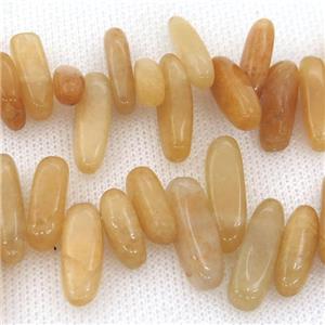 yellow Aventurine beads chip, approx 6-22mm