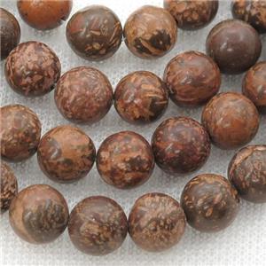 round Firework Jasper Beads, approx 10mm dia