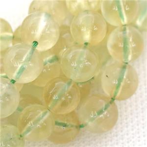 Olive Zoisite Quartz Beads Smooth Round, approx 8mm dia