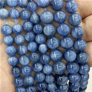 blue Kyanite Beads, round, AA-grade, approx 12mm dia