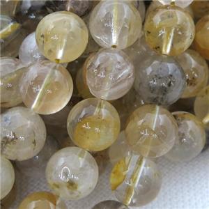 landscape Quartz Beads, round, approx 10mm dia