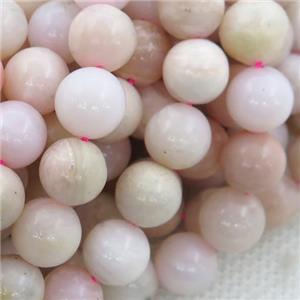 pink Opal Beads, round, B-grade, approx 8mm dia