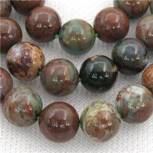 South African Turquoise Beads, round, approx 6mm dia