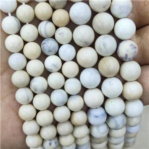 Ivory Jasper Beads Lt.yellow Smooth Round, approx 10mm dia