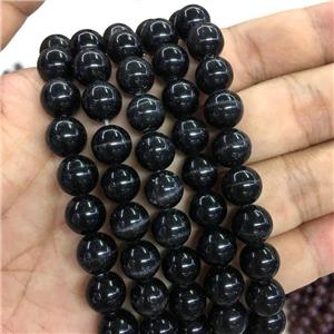 black round Cats Eye Stone Beads, approx 6mm dia