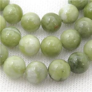 lt.green Taiwan Chrysoprase Beads, round, approx 10mm dia