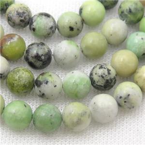 Australian Chrysoprase Beads, round, approx 6mm dia