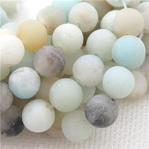 round matte Amazonite Beads, approx 8mm dia