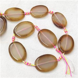 natural Agate Oval Beads, approx 28-38mm