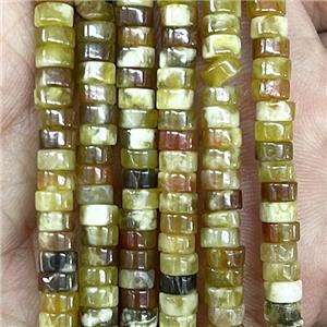 Green Serpentine Jasper heishi Beads, approx 2x4mm