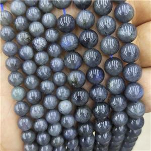 Natural Labradorite Beads Smooth Round A-Grade, approx 8mm dia