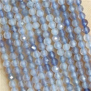 Iolite Seed Beads Faceted Round, approx 2mm dia