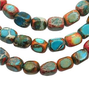 Multicolor Imperial Jasper Beads Freeform, approx 5-7mm