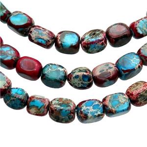 Multicolor Imperial Jasper Beads Freeform, approx 5-7mm