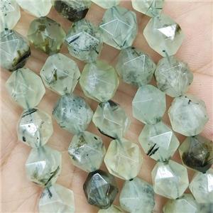 Green Prehnite Beads Cut Round, approx 9-10mm