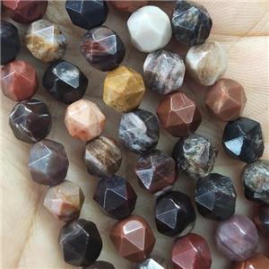 Mix Jasper Beads Cut Round, approx 7-8mm