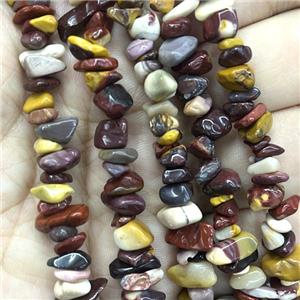 Mookaite Chip Beads Freeform, approx 5-8mm, 32inch length