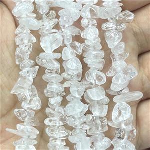 Clear Quartz Chip Beads Freeform, approx 5-8mm, 32inch length