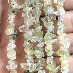 Green Prehnite Beads Chip Freeform, approx 5-8mm, 32inch length