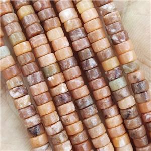 Peach Aventurine Heishi Beads, approx 2x4mm