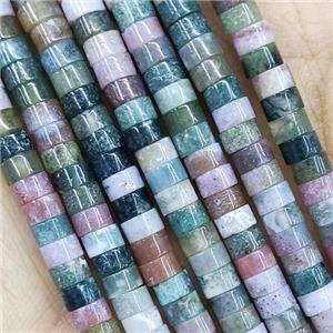Indian Agate Heishi Beads Mix Color, approx 2x4mm