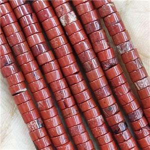 Red Jasper Heishi Beads, approx 2x4mm