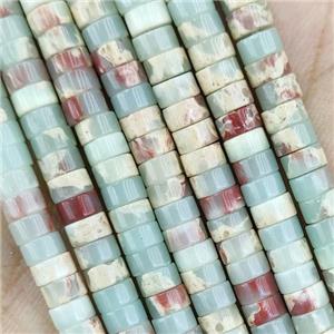 Snakeskin Jasper Heishi Beads, approx 4mm