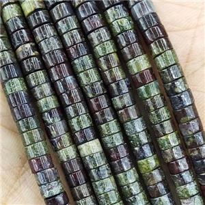 Bloodstone Heishi Beads, approx 4mm