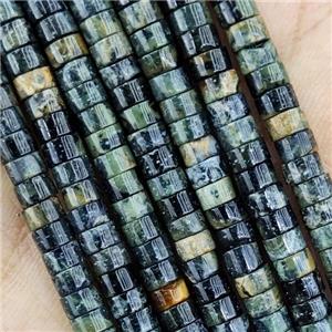 Kambaba Jasper Heishi Beads, approx 4mm