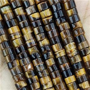 Tiger Eye Stone Heishi Beads, approx 4mm