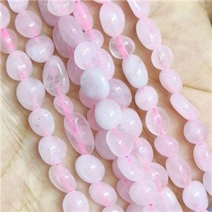 Pink Rose Quartz Beads Freeform, approx 6-10mm