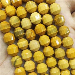 Yellow Mookaite Energy Prism Beads, approx 10mm