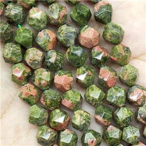 Unakite Beads Cut Round, approx 7-8mm