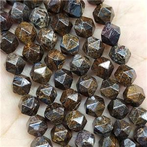 Bronzite Beads Cut Round, approx 9-10mm