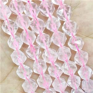 Rose Quartz Beads Starcut Round, approx 9-10mm