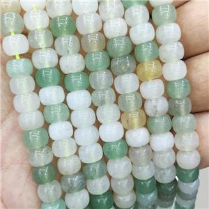 Aventurine Drum Beads Mix Color, approx 6x8mm