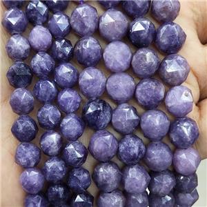 Purple Lepidolite Beads Cut Round, approx 9-10mm