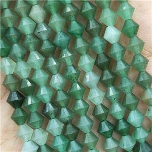 Green Aventurine Beads Bicone, approx 6mm