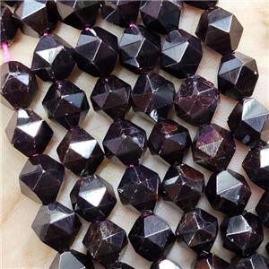 Natural Garnet Beads Darkred Cut Round, approx 7-8mm