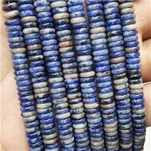 Natural Blue Sodalite Heishi Beads, approx 6mm