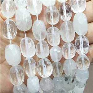 Natural Clear Quartz Nugget Beads Freeform Faceted, approx 12-16mm