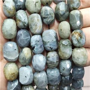 Natural Labradorite Nugget Beads Freeform Faceted, approx 12-16mm