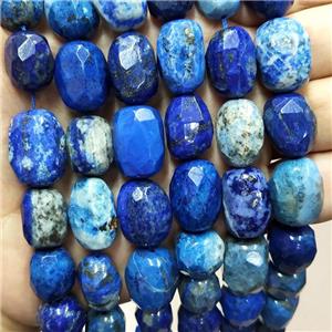 Natural Blue Lapis Lazuli Nugget Beads Freeform Faceted, approx 12-16mm