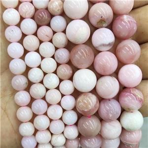 Natural Pink Opal Beads Smooth Round, approx 6mm dia