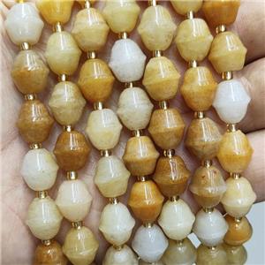 Natural Yellow Aventurine Beads Bicone, approx 10-11mm