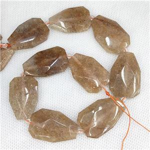 Natural Strawberry Quartz Teardrop Beads, approx 20-38mm