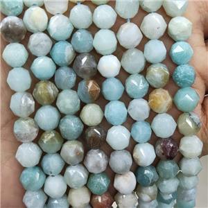 Natural Chinese Amazonite Beads Multicolor Cut Round, approx 9-10mm