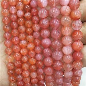 Natural Red Carnelian Agate Beads Smooth Round, approx 10mm dia