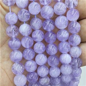 Natural Purple Chalcedony Beads Smooth Round, approx 8mm dia