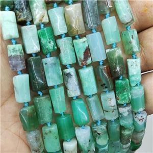 Natural Australian Chrysoprase Beads Green Tube, approx 7-14mm